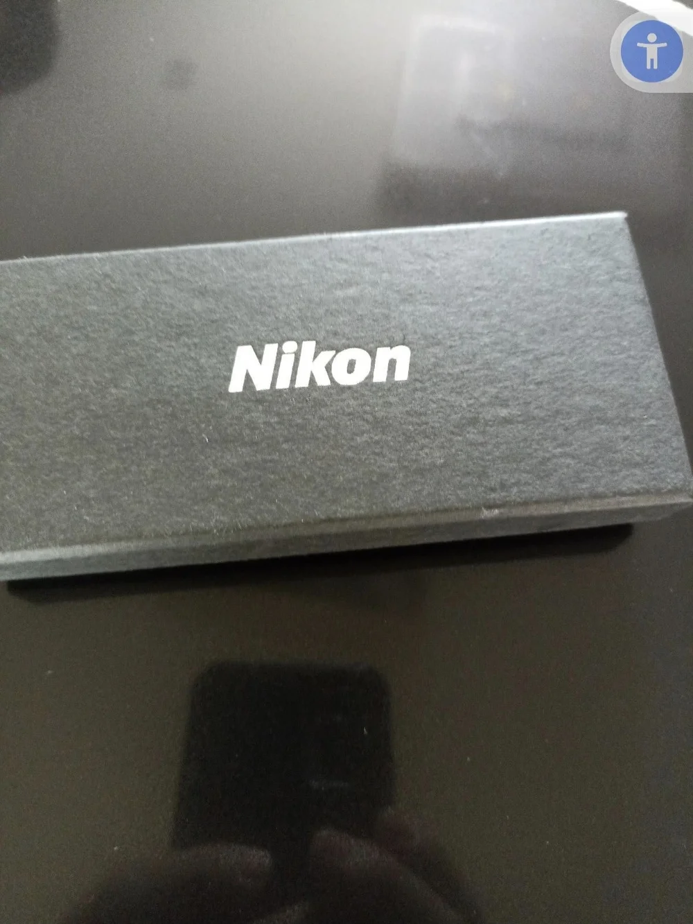 Nikon Metal Camera Keychain - Black & Silver